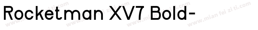 Rocketman XV7 Bold字体转换